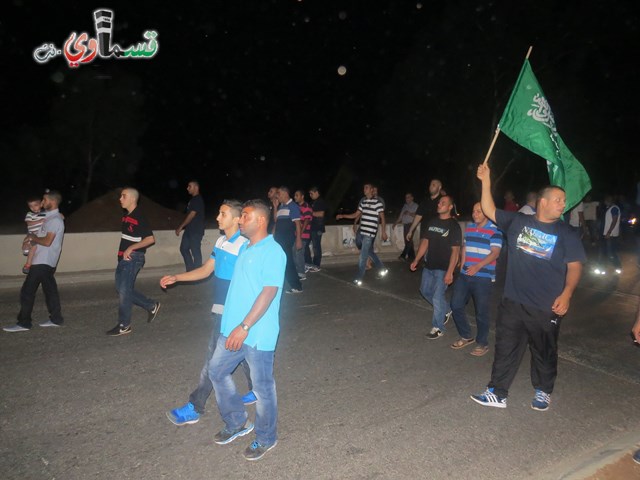 فيديو:المئات من اهالي كفرقاسم  وقيادات العمل السياسي يشاركون في مسيرة تضامنية مع غزة فيدي